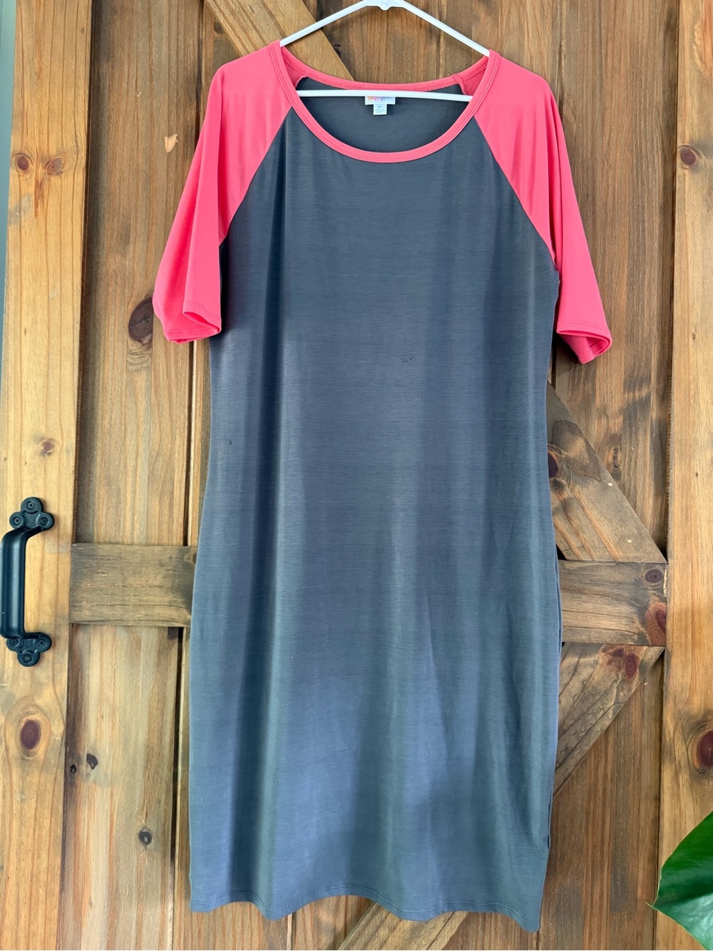 LuLaRoe Gray Jersey Dress
